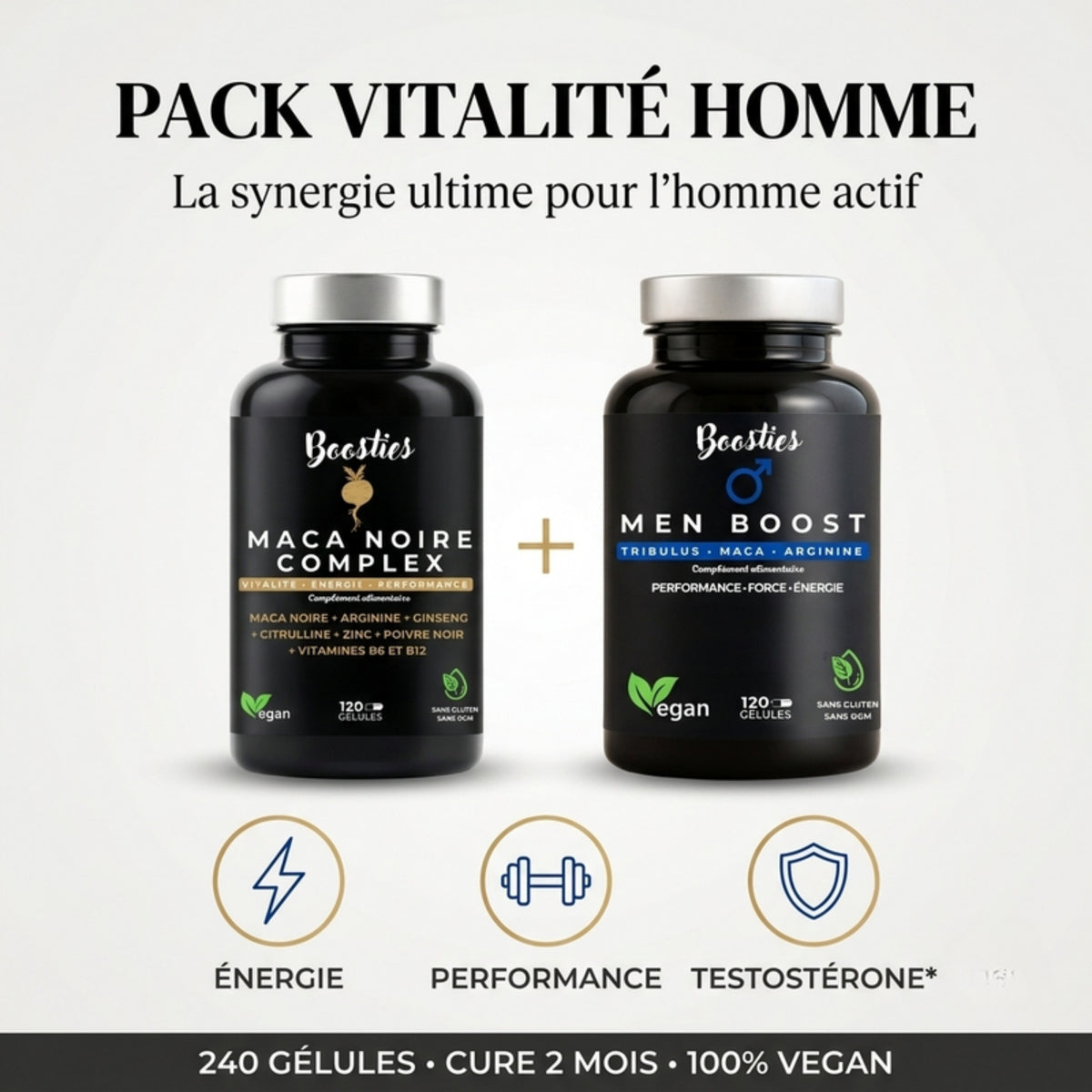 Pack Vitalité Homme : 240 gélules, cure 2 mois