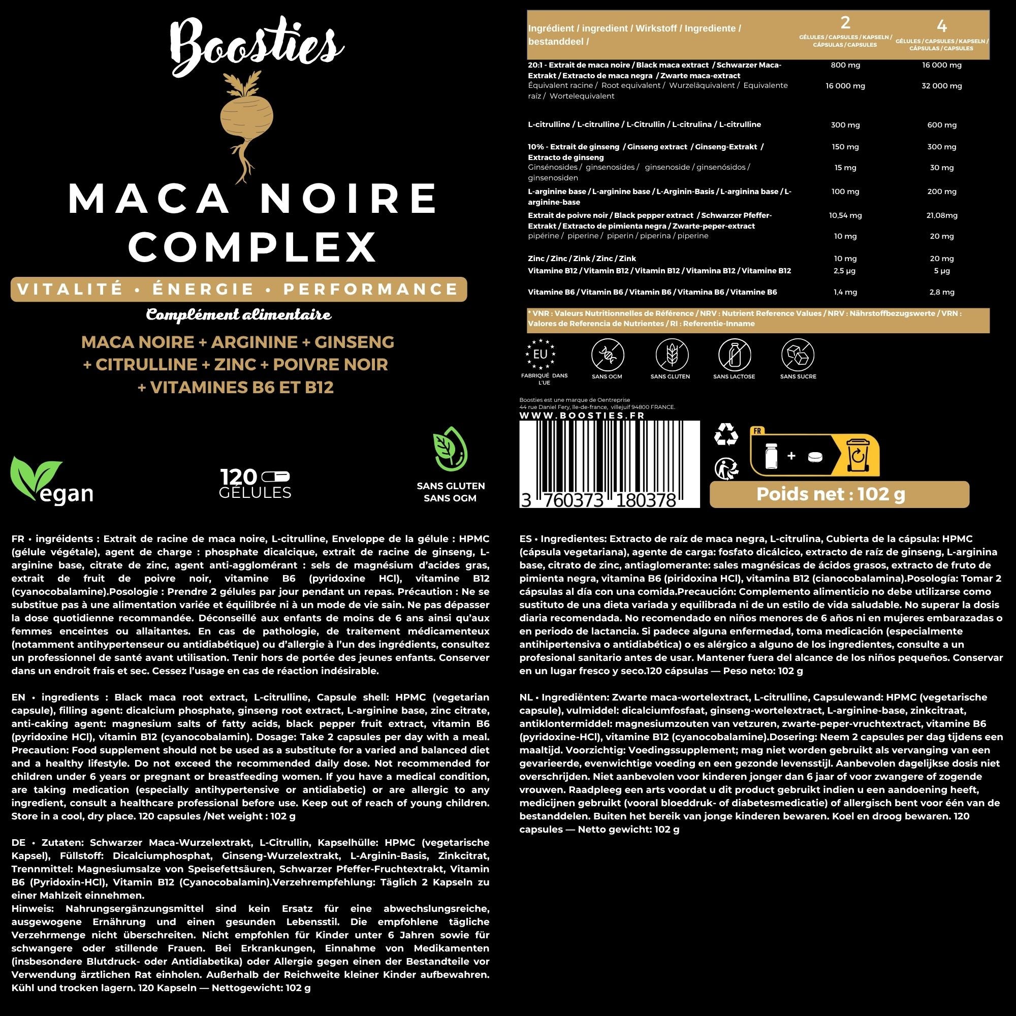 MACA NOIRE COMPLEX