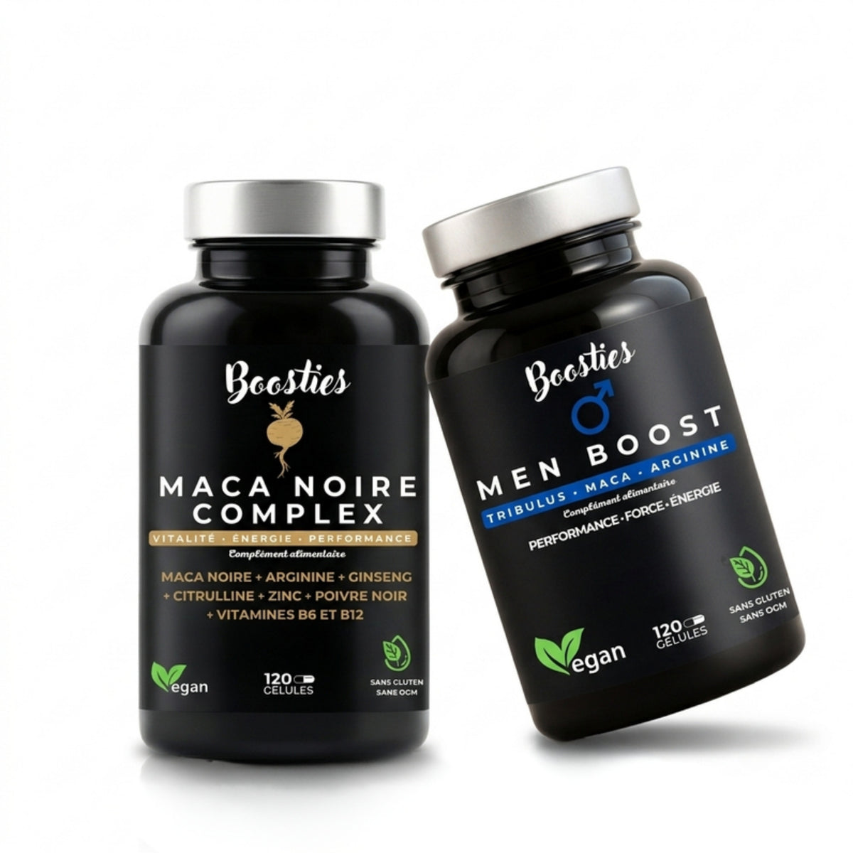 Pack Vitalité Homme Boosties : Maca Noire Complex et Men Boost