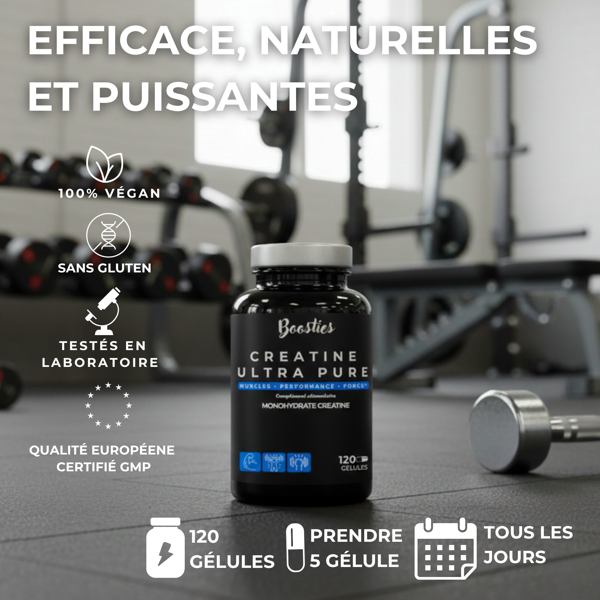 Créatine Ultra Pure Gélules Boosties